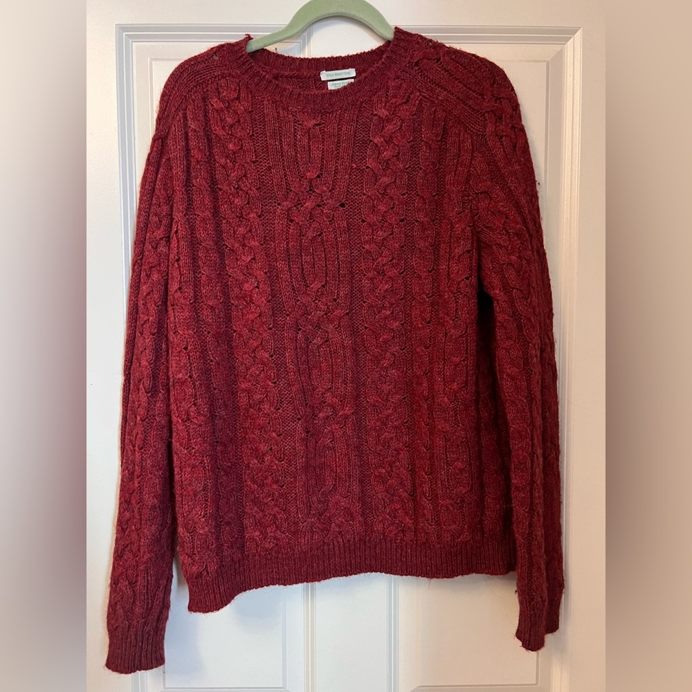 *FINAL* Benetton Alpaca Blend Wine Vintage Sweater - XL